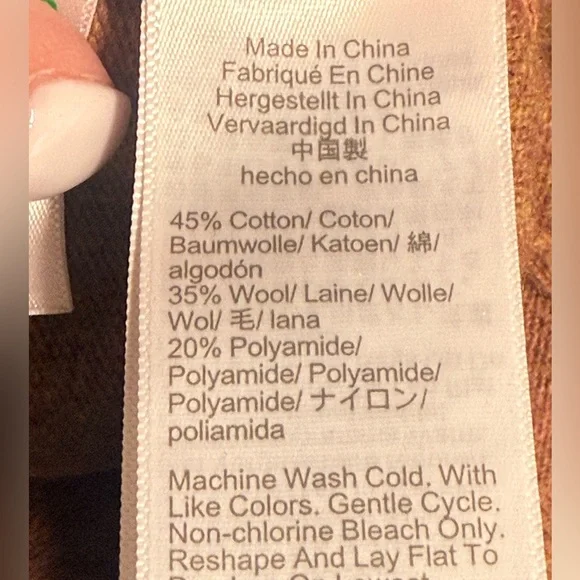 J. Crew Teddie Sweater Wool blend in camel Brown size large Fall - Picture 7 of 7